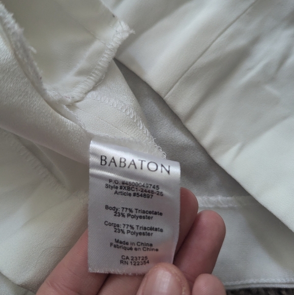 Babaton White Cropped Blouse - Picture 7 of 7